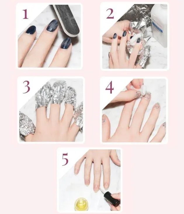 Acrylic Nail Extension – Removal